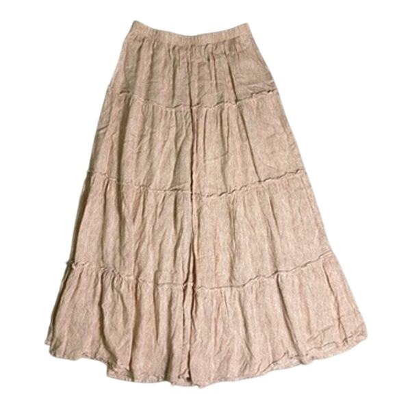Japna Peasant Skirt Womens Medium Tiered Fall Flowy Cottagecore Whimsical Boho - Picture 2 of 5